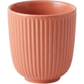 Matchl Ribbed Ceramic Cup 360 ml Muted Coral - Product view